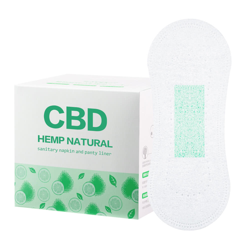 CBD hemp natural sanitary napkin and panty liner