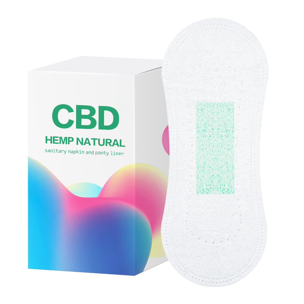 CBD hemp natural sanitary napkin and panty liner